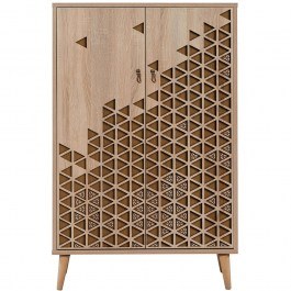 Παπουτσοθήκη - Ντουλάπι Multibox 869VEL3977 80x36x127cm Oak-Brown OAK-BROWN