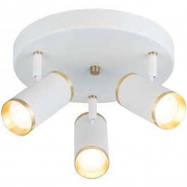 Φωτιστικό Οροφής - Σποτ Lume 341LCA1130 33x13cm 3xGU10 7W White-Gold Opviq WHITE-GOLD