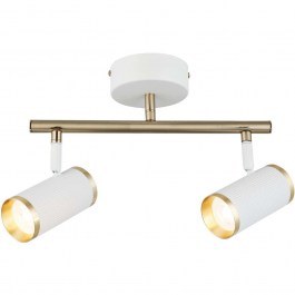 Φωτιστικό Οροφής - Σποτ Lume 341LCA1147 35x22cm 2xGU10 7W White-Gold Opviq WHITE-GOLD