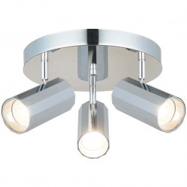 Φωτιστικό Οροφής - Σποτ Oktano 341LCA1131 35x15cm 3xGU10 7W Chrome Opviq CHROME