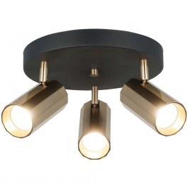 Φωτιστικό Οροφής - Σποτ Oktano 341LCA1132 35x15cm 3xGU10 7W Black-Gold Opviq BLACK-GOLD