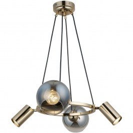 Φωτιστικό Οροφής Zerde 341LCA1174 62x110cm 2xE27 40W/2xGU10 5W Gold Opviq GOLD