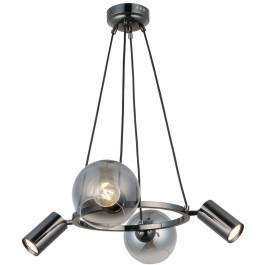 Φωτιστικό Οροφής Zerde 341LCA1175 62x110cm 2xE27 40W/2xGU10 5W Silver Opviq SILVER