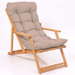 Chaise Longue 644MYD1143 66x48x110cm Brown BROWN