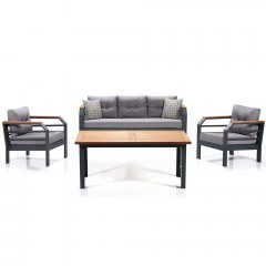 Garden Lounge Assento (Set 4Pcs) 561CLR1108 Grey