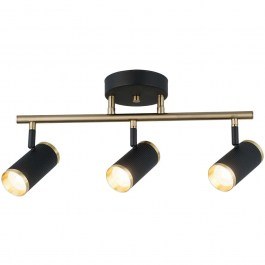 Φωτιστικό Οροφής - Σποτ Lume 341LCA1206 48x22cm 3xGU10 7W Black-Gold Opviq BLACK-GOLD