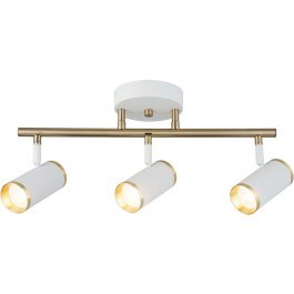 Φωτιστικό Οροφής - Σποτ Lume 341LCA1207 48x22cm 3xGU10 7W White-Gold Opviq WHITE-GOLD