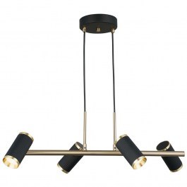 Φωτιστικό Οροφής - Σποτ Lume 341LCA1231 66x102cm 4xGU10 7W Black-Gold Opviq BLACK-GOLD