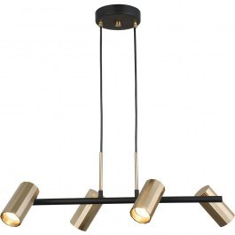 Φωτιστικό Οροφής - Σποτ Oktano 341LCA1234 71x104cm 4xGU10 7W Black-Gold Opviq BLACK-GOLD