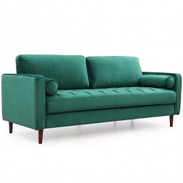 Καναπές Τριθέσιος Rome 560ARE1336 215x70x90cm Green GREEN