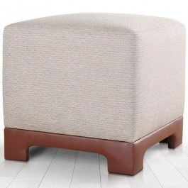 Σκαμπό Lenover 209FLF1416 50x50x47cm Cream-Tan CREAM-TAN