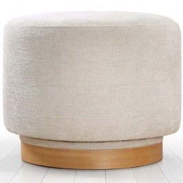 Σκαμπό Περιστρεφόμενο Turneed 209FLF1425 55x55x43cm Cream CREAM