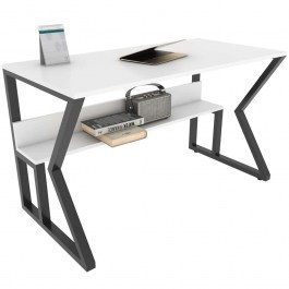 Γραφείο Wake 875ZNA4579 120x60x72,8cm White-Black WHITE-BLACK