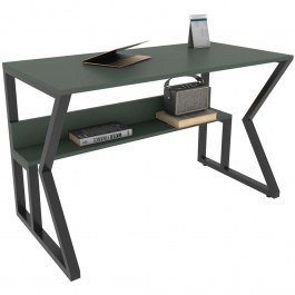 Γραφείο Wake 875ZNA4578 120x60x72,8cm Green-Black GREEN