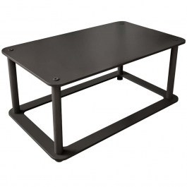 Coffee Table Hole Rect 282PTR1501 70x42x38cm Black BLACK