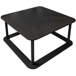 Coffee Table Hole Square 282PTR1504 70x70x38cm Black BLACK