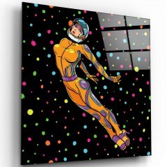 Tempered Glass Painting 642BTH1107 50x50cm Multi Wallity