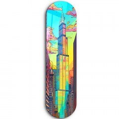 Πίνακας Γυάλινος Chicago 226SNG1171 20x80cm Multi Wallity