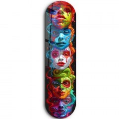 Πίνακας Γυάλινος Faces 226SNG1101 20x80cm Multi Wallity