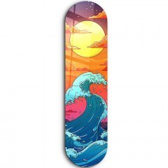 Πίνακας Γυάλινος Ocean Waves 226SNG1131 20x80cm Multi Wallity