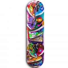 Πίνακας Γυάλινος Colorful Sneakers 226SNG1156 20x80cm Multi Wallity