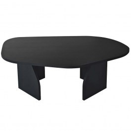 Coffee Table Rock 552NOS2571 105x65x35cm Black BLACK