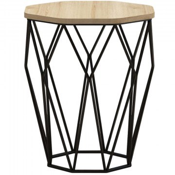 Side Table Sofya 845HCT2883 46x46x57cm Oak