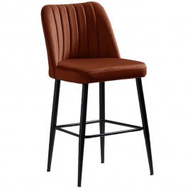 Σκαμπό Μπαρ Vento (Σετ 4Τμχ) 107BCK1112 49x45x99cm Tile Red TILE