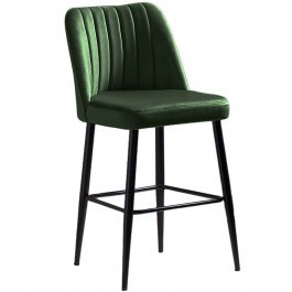 Σκαμπό Μπαρ Vento (Σετ 4Τμχ) 107BCK1118 49x45x99cm Green GREEN