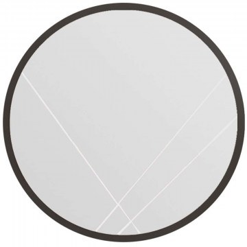 Καθρέπτης Τοίχου Gabel 116SAM1145 Φ60cm Black Hanah Home