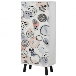 Shoe Cabinet Vegas 869VEL8628 50x38x135cm Multi-Black MULTI-BLACK