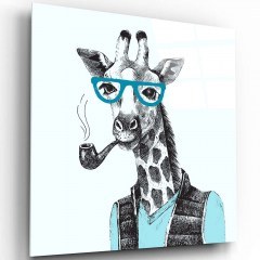 Tempered Glass Painting 231MDF1580 80x80cm Multi Wallity