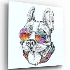 Tempered Glass Painting 231MDF1584 80x80cm Multi Wallity