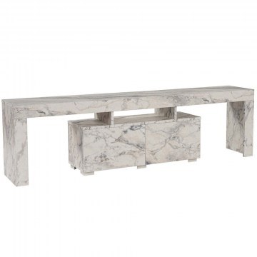 Έπιπλο Τηλεόρασης Enclave 241NRD1318 180x31,3x50cm Marble Effect White