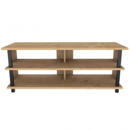 Έπιπλο Τηλεόρασης Pueblo 322RTC2239 120x44,6x47,4cm Black-Oak OAK