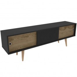 TV Furniture Ecrin 875ZNA4590 160x34,5x45cm Anthracite-Oak ANTHRACITE