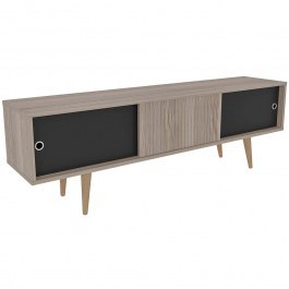 TV Furniture Ecrin 875ZNA4592 160x34,5x45cm Oak-Black OAK
