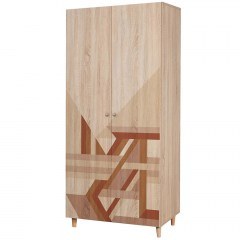 Ντουλάπα Δίφυλλη Lidya 869VEL8672 90x52x192cm Multi