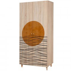 Double-Leaf Wardrobe Lidya 869VEL8681 90x52x192cm Multi