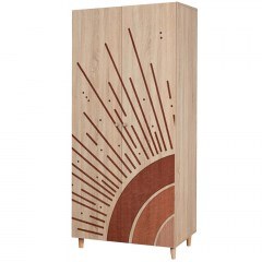 Ντουλάπα Δίφυλλη Lidya 869VEL8677 90x52x192cm Multi