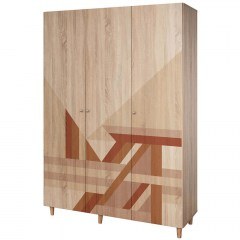 Ντουλάπα Τρίφυλλη Lena 869VEL8655 135x52x192cm Multi