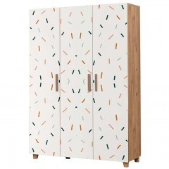 Ντουλάπα Τρίφυλλη Leva Hedera Line 863SPH4238 120x48x189cm Multi