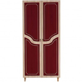 Ντουλάπα Δίφυλλη Stil 869VEL4237 90x52x192cm Oak-Red RED