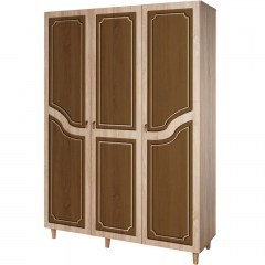 Ντουλάπα Τρίφυλλη Mode 863SPH4218 135x52x192cm Oak-Brown