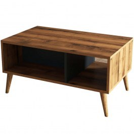 Coffee Table Exxen 389MZA1412 90x41,6x54cm Walnut-Anthracite WALNUT-ANTHRACITE