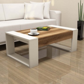 Coffee Table Venus 845HCT2819 102x60x37,6cm Walnut-Cream