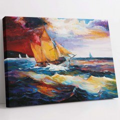 Πίνακας Καμβάς 651MRT1264 70x100cm Multi Wallity