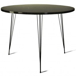 Table Sandalf 801CMY2933 90x90x75cm Marble Effect Black BLACK