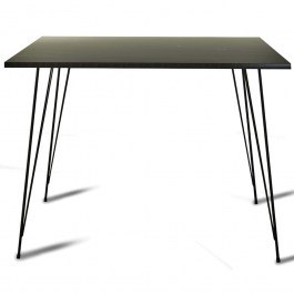 Table Sandalf 801CMY2938 90x90x75cm Marble Effect Black BLACK