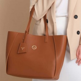 Τσάντα Ώμου Sofia 456ZYM2247 42x14x30cm Tan Garbalia TAN